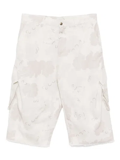 Croquis Camouflage-print Shorts In Neutral