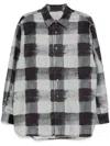 Croquis Check Pattern Shirt In Grey