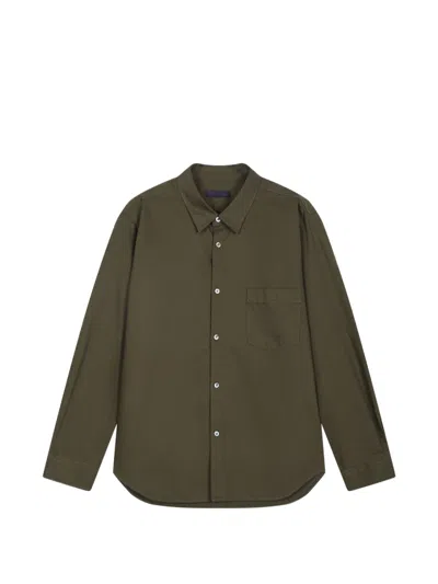 Croquis Chest-pocket Shirt In Green