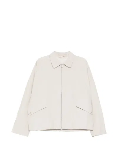 Croquis Collared Jacket In White