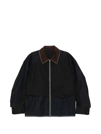 Croquis Colour-block Jacket In Black