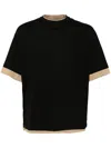 Croquis Colour-block T-shirt In Black