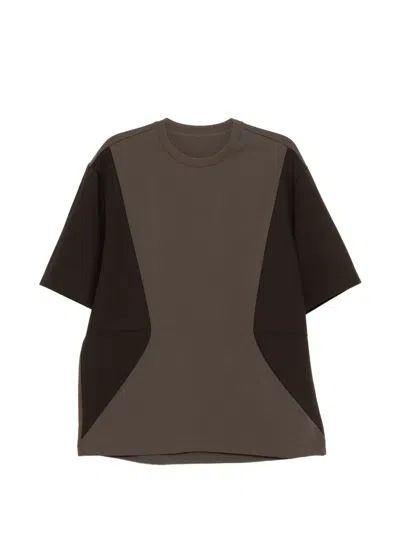 Croquis T-shirt In Colour-block-optik In Brown