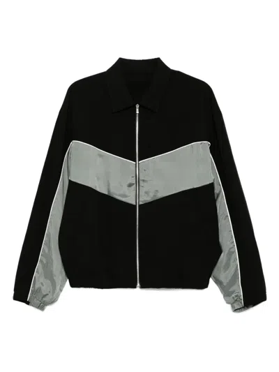 Croquis Contrasting-panel Jacket In Black
