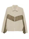 Croquis Contrasting-panel Jacket In Neutral