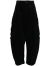 Croquis Corduroy Loose-fit Trousers In Black