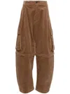 Croquis Corduroy Loose-fit Trousers In Brown