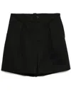 Croquis Cotton Shorts In Black