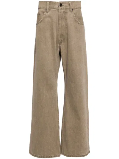 Croquis Cotton Straight-leg Jeans In Grey