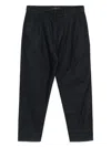 Croquis Cotton Tapered Pants In Blue
