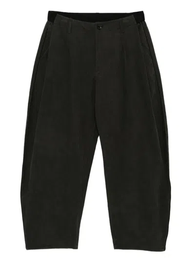 Croquis Cotton Trousers In Gray