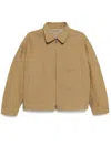 Croquis Cotton Zip-up Jacket In Neutrals