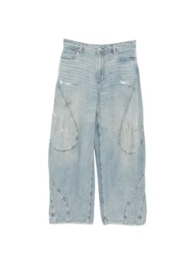 Croquis Tapered-jeans Mit Fleckendesign In Blue