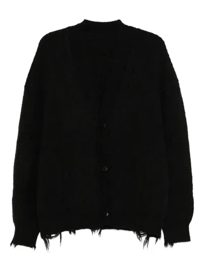 Croquis Distressed Cardigan In Blue