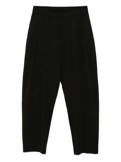 Croquis Drawstring Trousers In Black