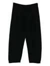 Croquis Elastic Yarn Curved Trousers In Black
