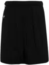 Croquis Elasticated-waistband Bermuda Shorts In Black