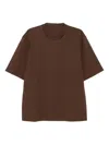 Croquis Embroidered Logo Graphic-print T-shirt In Brown