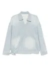 Croquis Faded Design Denim Jacket In Blue
