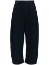 Croquis Fleece Tapered Trousers In Blue