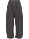 Croquis Fleece Tapered Trousers In Grey