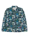 Croquis Floral-printed Shirt In Blue