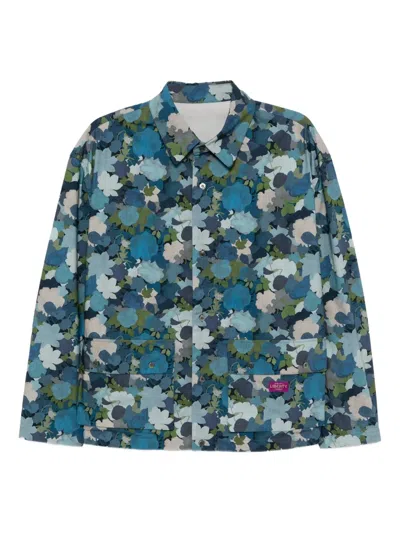 Croquis Floral-printed Shirt In Blue