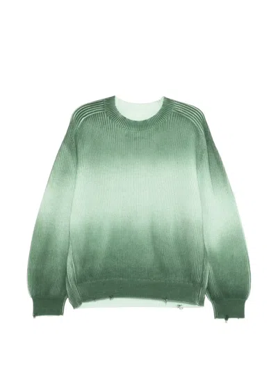 Croquis Gradient-effect Sweater In Green