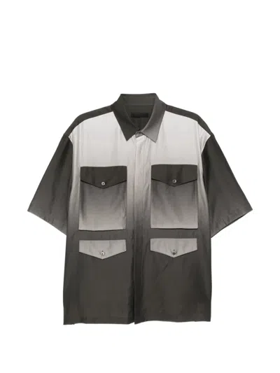 Croquis Gradient-effect Shirt In Gray