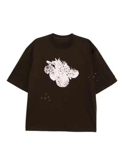 Croquis Graphic-print T-shirt In Brown