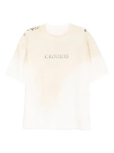 Croquis Graphic-print T-shirt In Neutral