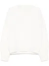 Croquis Jacquard Long-sleeves Jumper In White