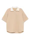 Croquis Logo-embossed Top In Neutral