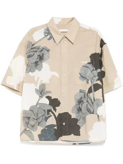 Croquis Logo-print Shirt In Neutrals