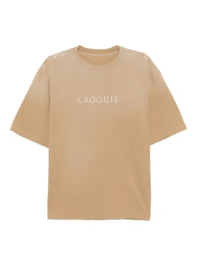 Croquis Logo-printed T-shirt In Brown