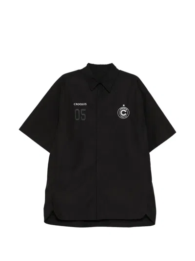 Croquis Logo-embroidered Shirt In Black