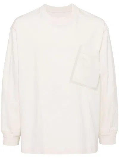 Croquis Loose Long Sleeves T-shirt In Neutrals