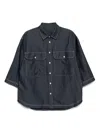 Croquis Mid-sleeved Shirt In Blue