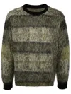 Croquis ×neil Barrett Striped Jacquard Sweater In Black