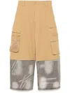 Croquis Panelled Cargo Trousers In Brown