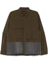 Croquis Panelled Long-sleeves Jacket In Green