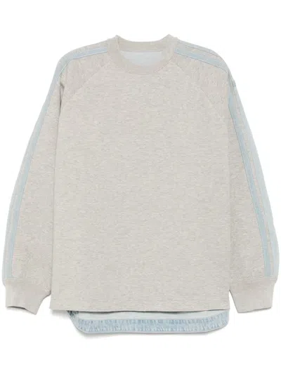Croquis Panelled Sweatshirt In Grey