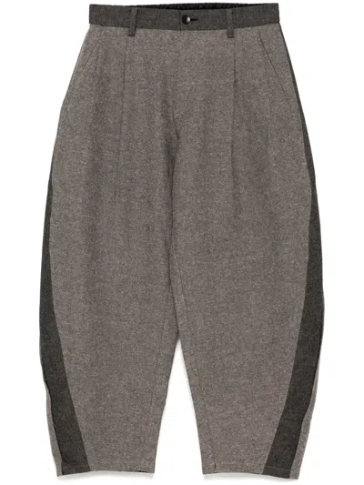 Croquis Panelled Trousers In Brown