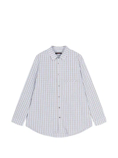 Croquis Plaid Relaxed-fit Shirt In Blue