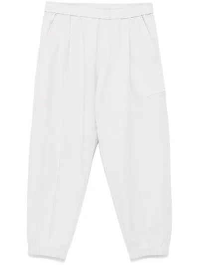 Croquis Pleated Sweat Pants In Grey