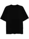 Croquis Pleated T-shirt In Black