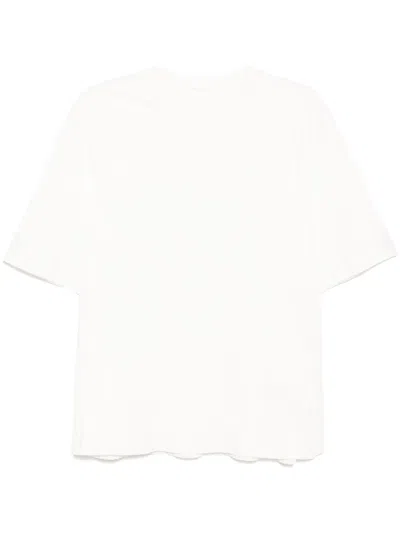 Croquis Pleated T-shirt In White