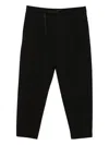 Croquis Pleated Tapered Trousers In Black