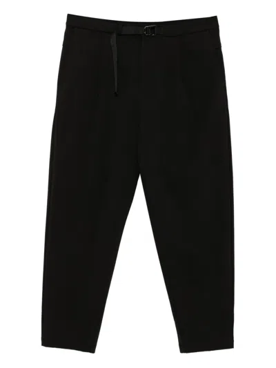 Croquis Pleated Tapered Trousers In Black