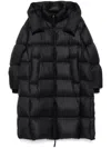 Croquis Quilted Hooded Down Jacket In Black